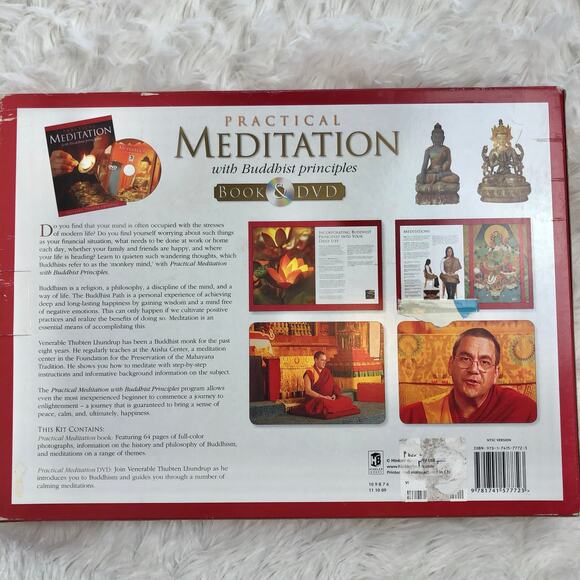 NIB Practical Meditation using Buddhist Principals Box Set Book and DVD - Picture 5 of 14